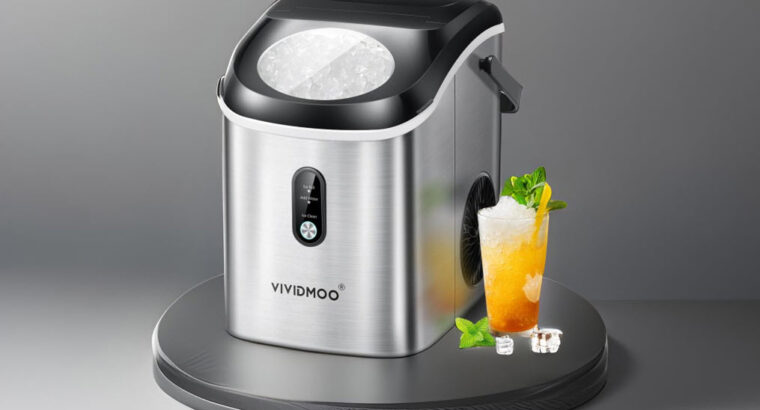 VIVIDMOO Nugget Ice Maker – The Ultimate Countertop Ice Maker for Tooth-Friendly, Chewable Ice | Perfect for Home, Office, and Special Occasions | Ideal Thanksgiving Gift
